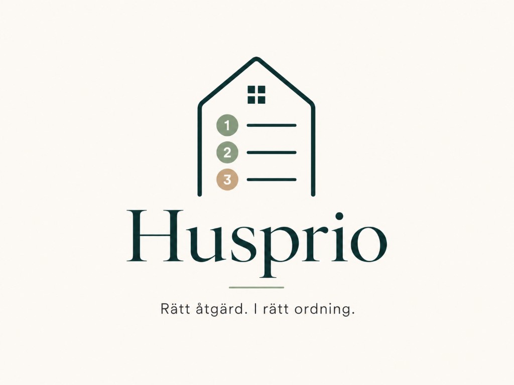Husprio — Rätt åtgärd. I rätt ordning.